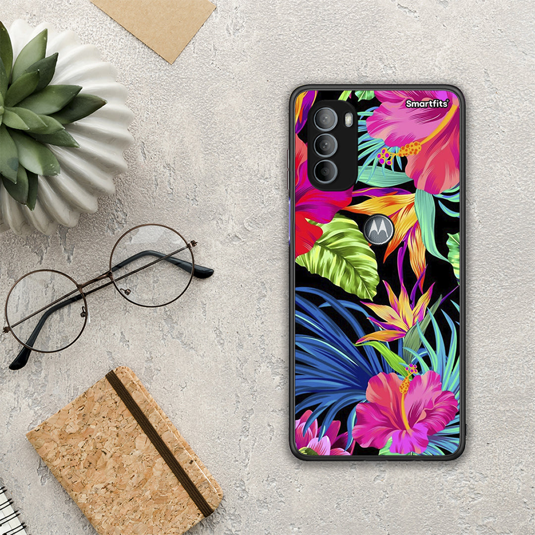 Tropical Flowers - Motorola Moto G31 θήκη