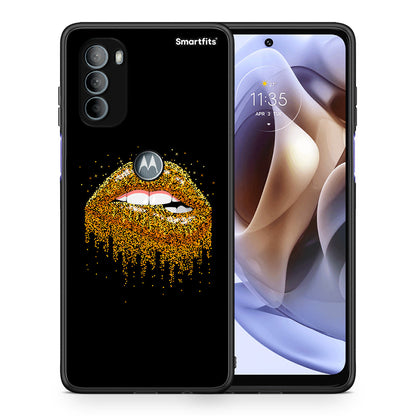 Θήκη Motorola Moto G31 Golden Valentine από τη Smartfits με σχέδιο στο πίσω μέρος και μαύρο περίβλημα | Motorola Moto G31 Golden Valentine case with colorful back and black bezels