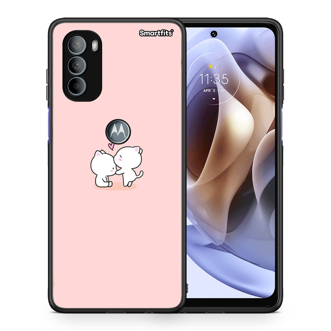 Θήκη Motorola Moto G31 Love Valentine από τη Smartfits με σχέδιο στο πίσω μέρος και μαύρο περίβλημα | Motorola Moto G31 Love Valentine case with colorful back and black bezels