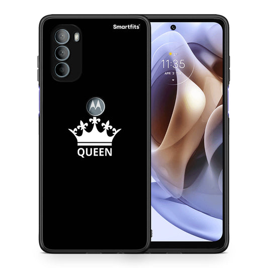 Θήκη Motorola Moto G31 Queen Valentine από τη Smartfits με σχέδιο στο πίσω μέρος και μαύρο περίβλημα | Motorola Moto G31 Queen Valentine case with colorful back and black bezels
