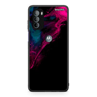 Thumbnail for 4 - Motorola Moto G31 Pink Black Watercolor case, cover, bumper