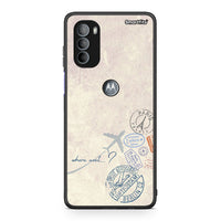 Thumbnail for Motorola Moto G31 Where Next Θήκη από τη Smartfits με σχέδιο στο πίσω μέρος και μαύρο περίβλημα | Smartphone case with colorful back and black bezels by Smartfits