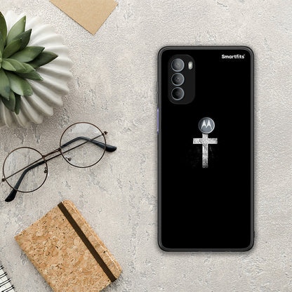 White Cross - Motorola Moto G31 θήκη