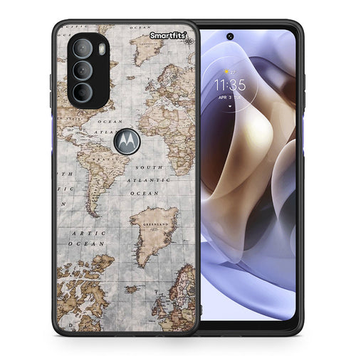 World Map - Motorola Moto G31 θήκη