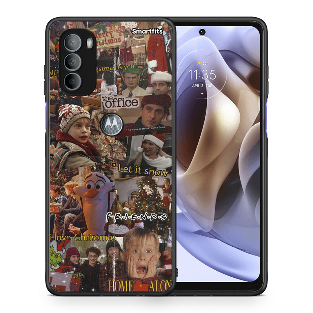 Θήκη Motorola Moto G31 Xmas Wishes από τη Smartfits με σχέδιο στο πίσω μέρος και μαύρο περίβλημα | Motorola Moto G31 Xmas Wishes case with colorful back and black bezels