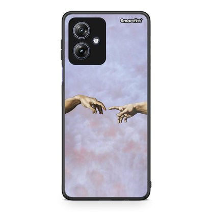 Motorola Moto G54 Adam Hand θήκη από τη Smartfits με σχέδιο στο πίσω μέρος και μαύρο περίβλημα | Smartphone case with colorful back and black bezels by Smartfits