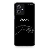 Thumbnail for Motorola Moto G54 Aeshetic Love 1 Θήκη Αγίου Βαλεντίνου από τη Smartfits με σχέδιο στο πίσω μέρος και μαύρο περίβλημα | Smartphone case with colorful back and black bezels by Smartfits