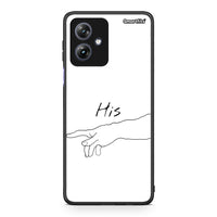Thumbnail for Motorola Moto G54 Aeshetic Love 2 Θήκη Αγίου Βαλεντίνου από τη Smartfits με σχέδιο στο πίσω μέρος και μαύρο περίβλημα | Smartphone case with colorful back and black bezels by Smartfits