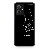 Thumbnail for Motorola Moto G54 Always & Forever 1 Θήκη Αγίου Βαλεντίνου από τη Smartfits με σχέδιο στο πίσω μέρος και μαύρο περίβλημα | Smartphone case with colorful back and black bezels by Smartfits