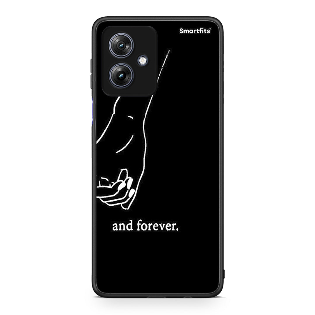 Motorola Moto G54 Always & Forever 2 Θήκη Αγίου Βαλεντίνου από τη Smartfits με σχέδιο στο πίσω μέρος και μαύρο περίβλημα | Smartphone case with colorful back and black bezels by Smartfits