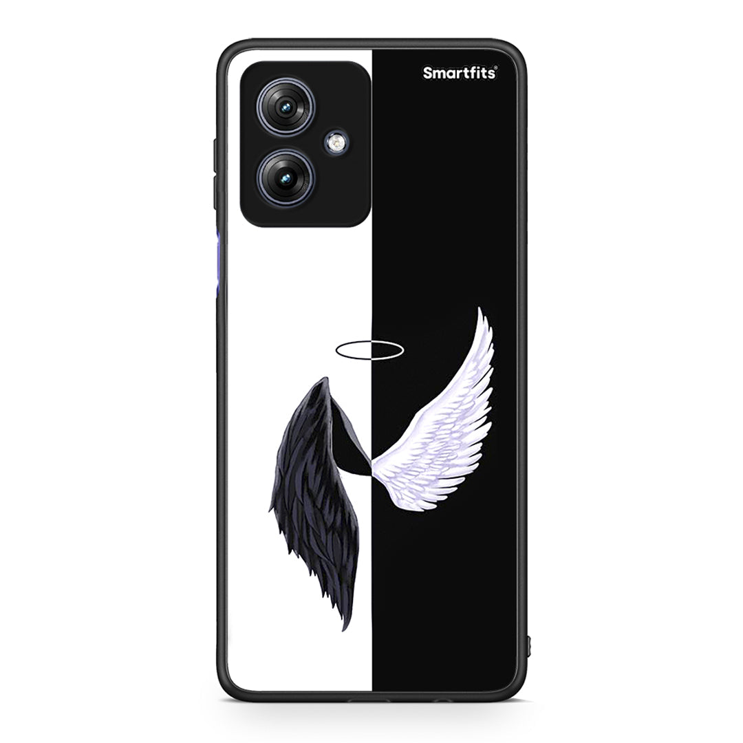 Motorola Moto G54 Angels Demons θήκη από τη Smartfits με σχέδιο στο πίσω μέρος και μαύρο περίβλημα | Smartphone case with colorful back and black bezels by Smartfits