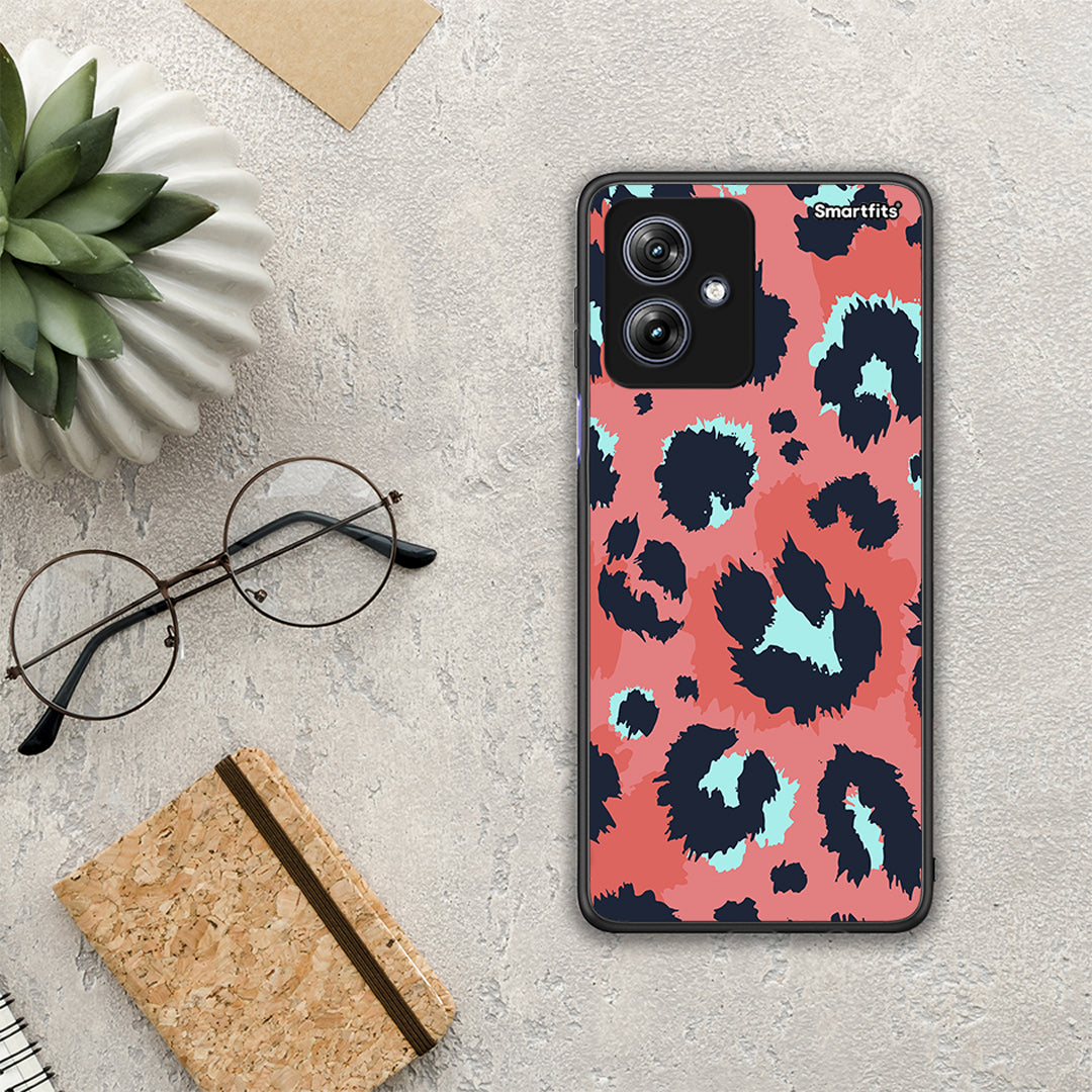 Animal Pink Leopard - Motorola Moto G54 θήκη