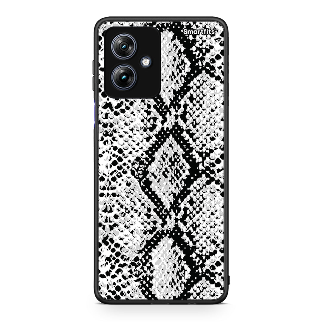 24 - Motorola Moto G54 White Snake Animal case, cover, bumper