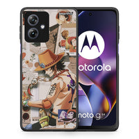 Thumbnail for Θήκη Motorola Moto G54 Anime Collage από τη Smartfits με σχέδιο στο πίσω μέρος και μαύρο περίβλημα | Motorola Moto G54 Anime Collage case with colorful back and black bezels