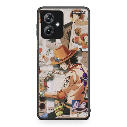 Motorola Moto G54 Anime Collage θήκη από τη Smartfits με σχέδιο στο πίσω μέρος και μαύρο περίβλημα | Smartphone case with colorful back and black bezels by Smartfits