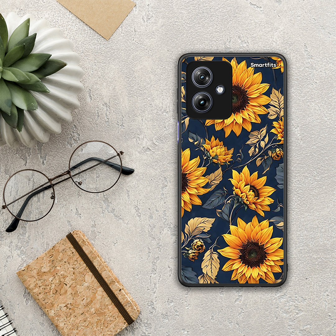 050 Autumn Sunflowers - Motorola Moto G54 θήκη