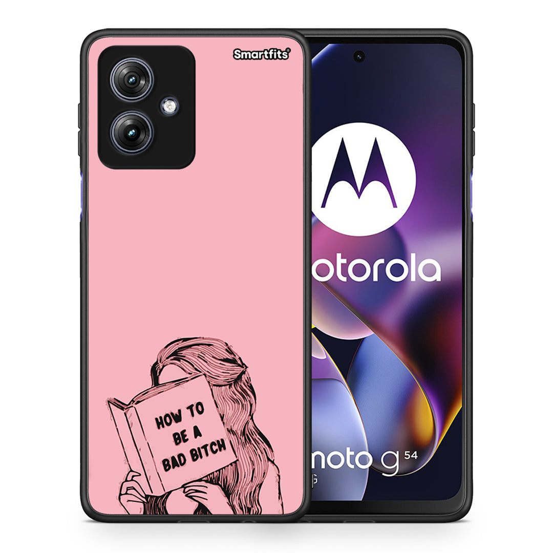 Θήκη Motorola Moto G54 Bad Bitch από τη Smartfits με σχέδιο στο πίσω μέρος και μαύρο περίβλημα | Motorola Moto G54 Bad Bitch case with colorful back and black bezels