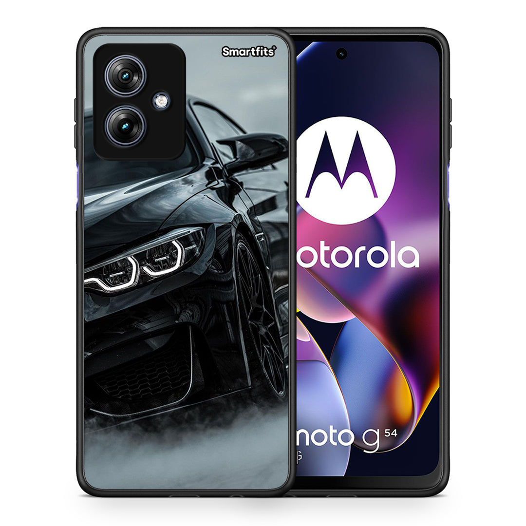 Θήκη Motorola Moto G54 Black BMW από τη Smartfits με σχέδιο στο πίσω μέρος και μαύρο περίβλημα | Motorola Moto G54 Black BMW case with colorful back and black bezels
