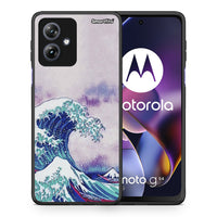 Thumbnail for Θήκη Motorola Moto G54 Blue Waves από τη Smartfits με σχέδιο στο πίσω μέρος και μαύρο περίβλημα | Motorola Moto G54 Blue Waves case with colorful back and black bezels