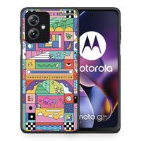 Thumbnail for Θήκη Motorola Moto G54 Bubbles Soap από τη Smartfits με σχέδιο στο πίσω μέρος και μαύρο περίβλημα | Motorola Moto G54 Bubbles Soap case with colorful back and black bezels