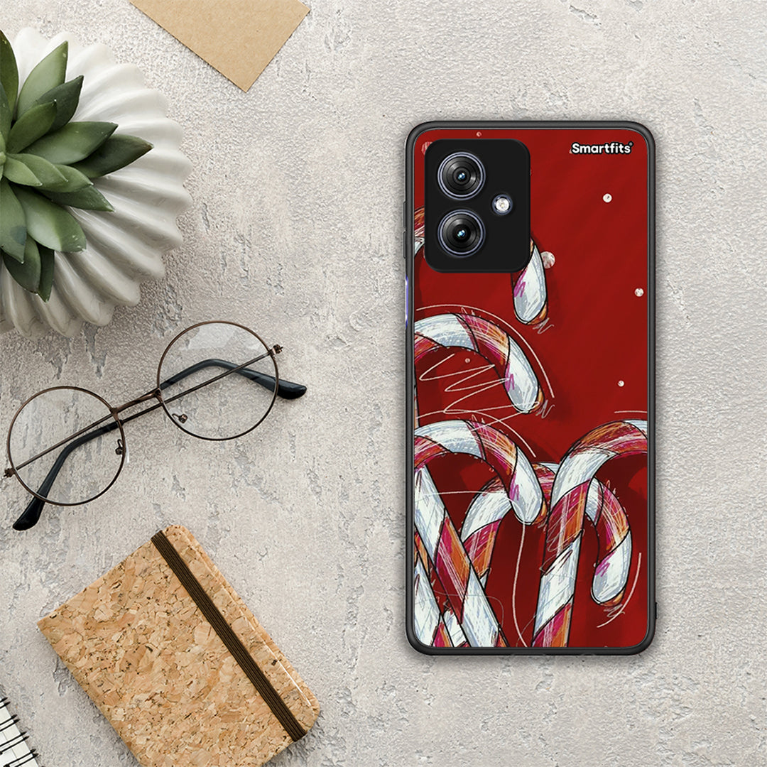 Candy Cane - Motorola Moto G54 θήκη