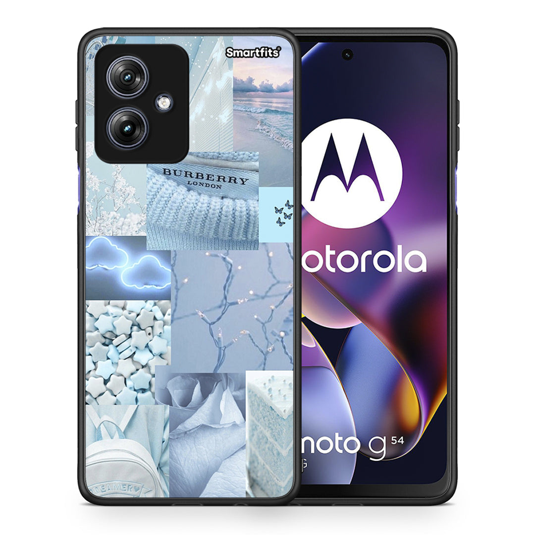 Θήκη Motorola Moto G54 Ciel Aesthetic Collage από τη Smartfits με σχέδιο στο πίσω μέρος και μαύρο περίβλημα | Motorola Moto G54 Ciel Aesthetic Collage case with colorful back and black bezels