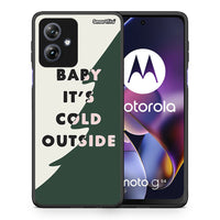 Thumbnail for Θήκη Motorola Moto G54 Cold Outside από τη Smartfits με σχέδιο στο πίσω μέρος και μαύρο περίβλημα | Motorola Moto G54 Cold Outside case with colorful back and black bezels