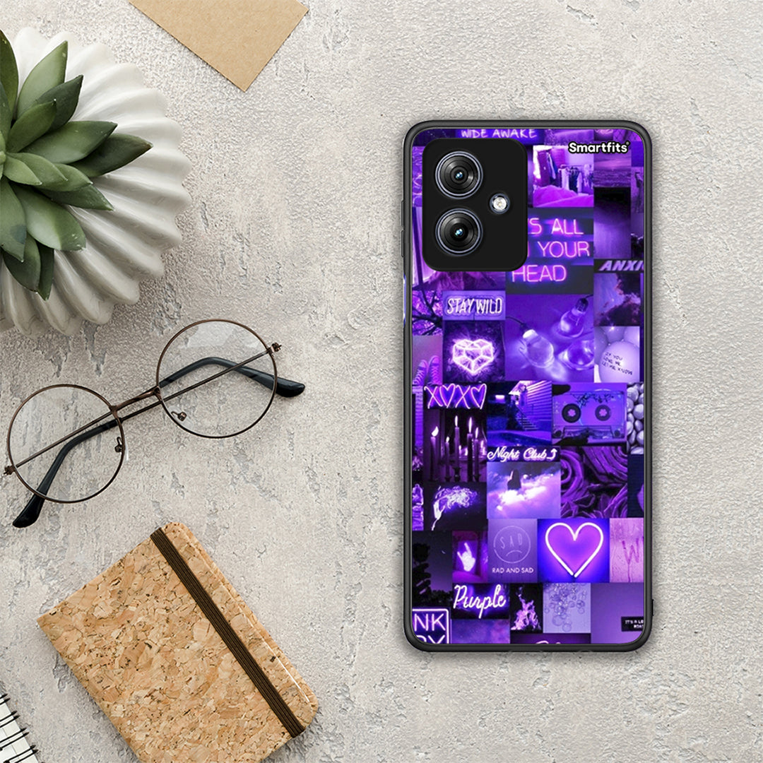 Collage Stay Wild - Motorola Moto G54 θήκη