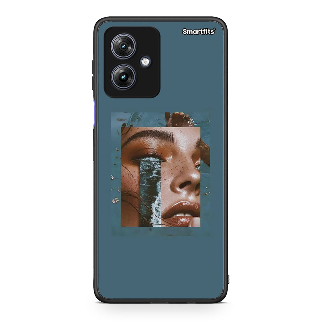 Motorola Moto G54 Cry An Ocean θήκη από τη Smartfits με σχέδιο στο πίσω μέρος και μαύρο περίβλημα | Smartphone case with colorful back and black bezels by Smartfits