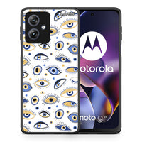 Thumbnail for Θήκη Motorola Moto G54 Ftou Ftou από τη Smartfits με σχέδιο στο πίσω μέρος και μαύρο περίβλημα | Motorola Moto G54 Ftou Ftou case with colorful back and black bezels