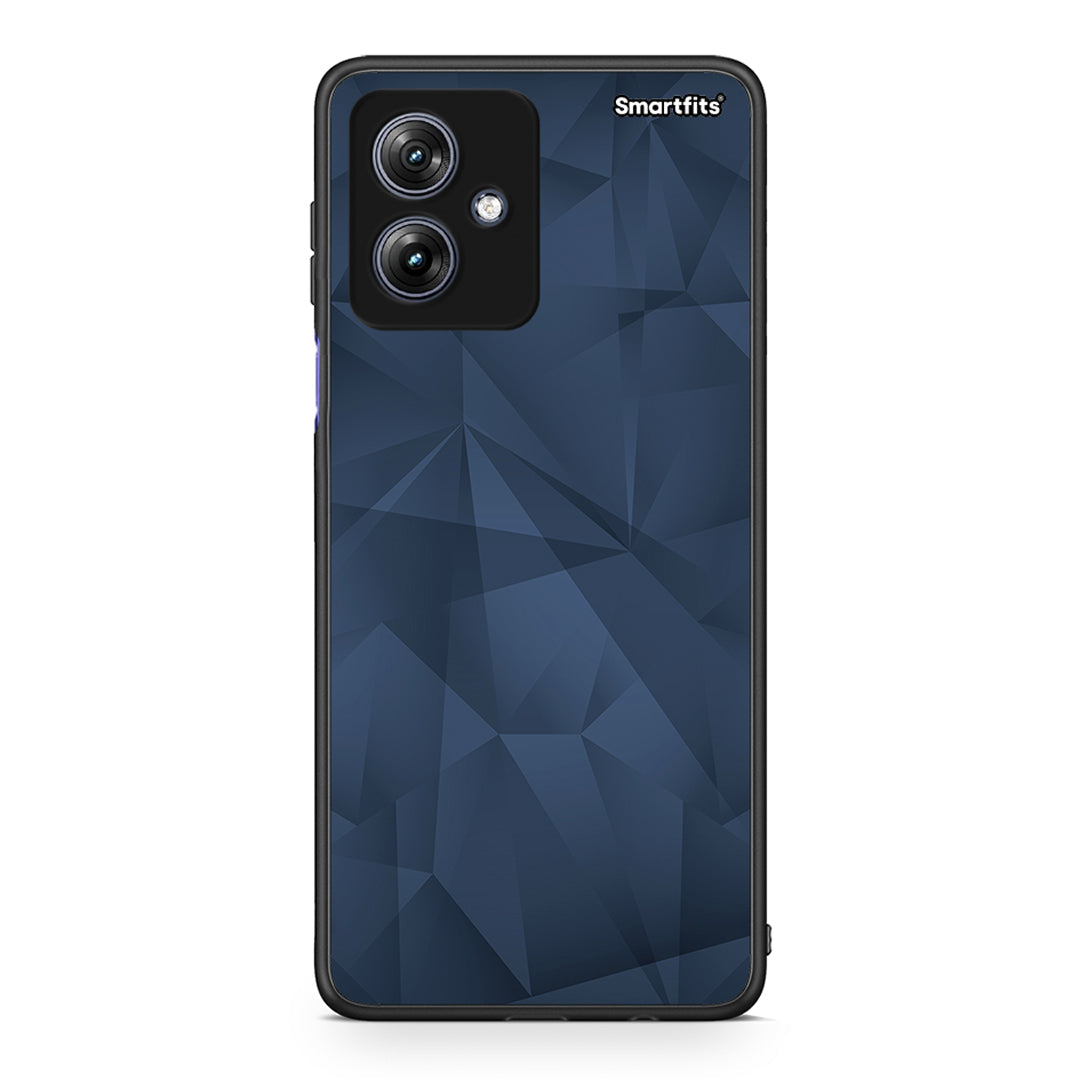 39 - Motorola Moto G54 Blue Abstract Geometric case, cover, bumper