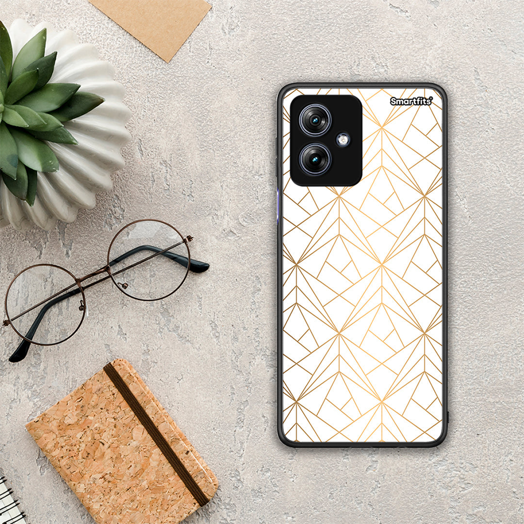 Geometric Luxury White - Motorola Moto G54 θήκη