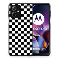 Thumbnail for Θήκη Motorola Moto G54 Squares Geometric από τη Smartfits με σχέδιο στο πίσω μέρος και μαύρο περίβλημα | Motorola Moto G54 Squares Geometric case with colorful back and black bezels