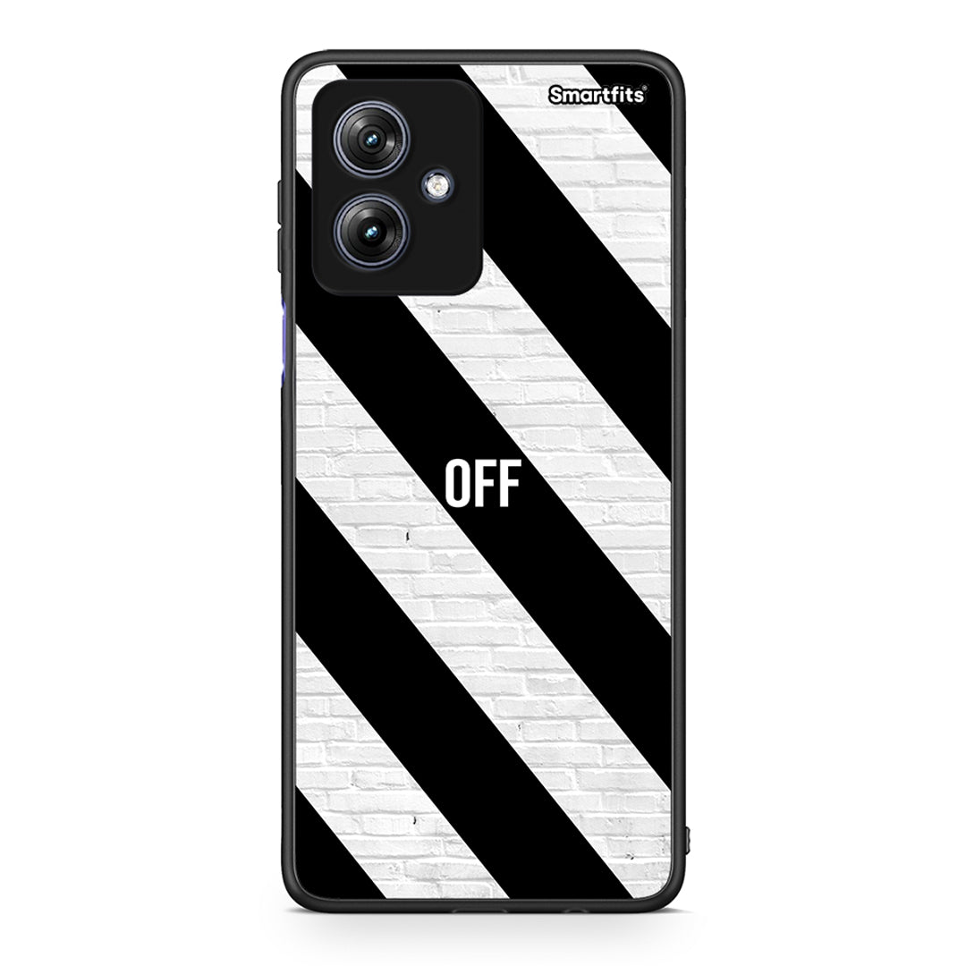 Motorola Moto G54 Get Off θήκη από τη Smartfits με σχέδιο στο πίσω μέρος και μαύρο περίβλημα | Smartphone case with colorful back and black bezels by Smartfits