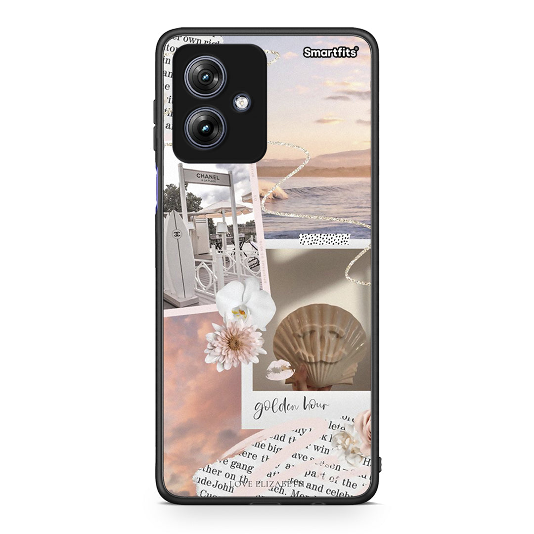 Motorola Moto G54 Golden Hour Θήκη Αγίου Βαλεντίνου από τη Smartfits με σχέδιο στο πίσω μέρος και μαύρο περίβλημα | Smartphone case with colorful back and black bezels by Smartfits