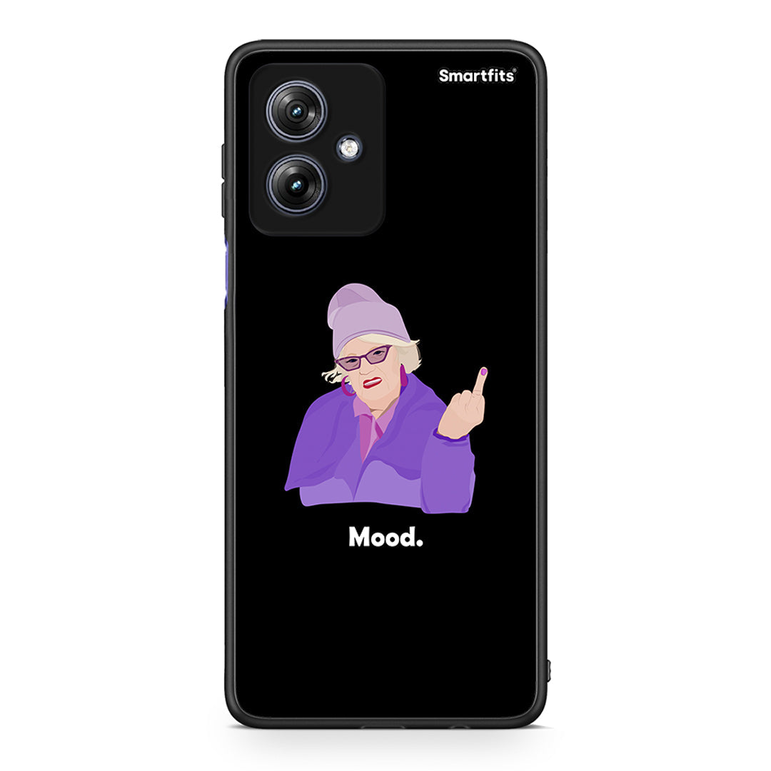 Motorola Moto G54 Grandma Mood Black θήκη από τη Smartfits με σχέδιο στο πίσω μέρος και μαύρο περίβλημα | Smartphone case with colorful back and black bezels by Smartfits