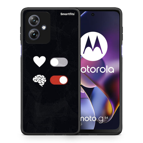 Heart Vs Brain - Motorola Moto G54 θήκη