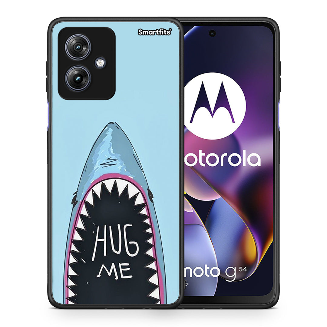 Θήκη Motorola Moto G54 Hug Me από τη Smartfits με σχέδιο στο πίσω μέρος και μαύρο περίβλημα | Motorola Moto G54 Hug Me case with colorful back and black bezels