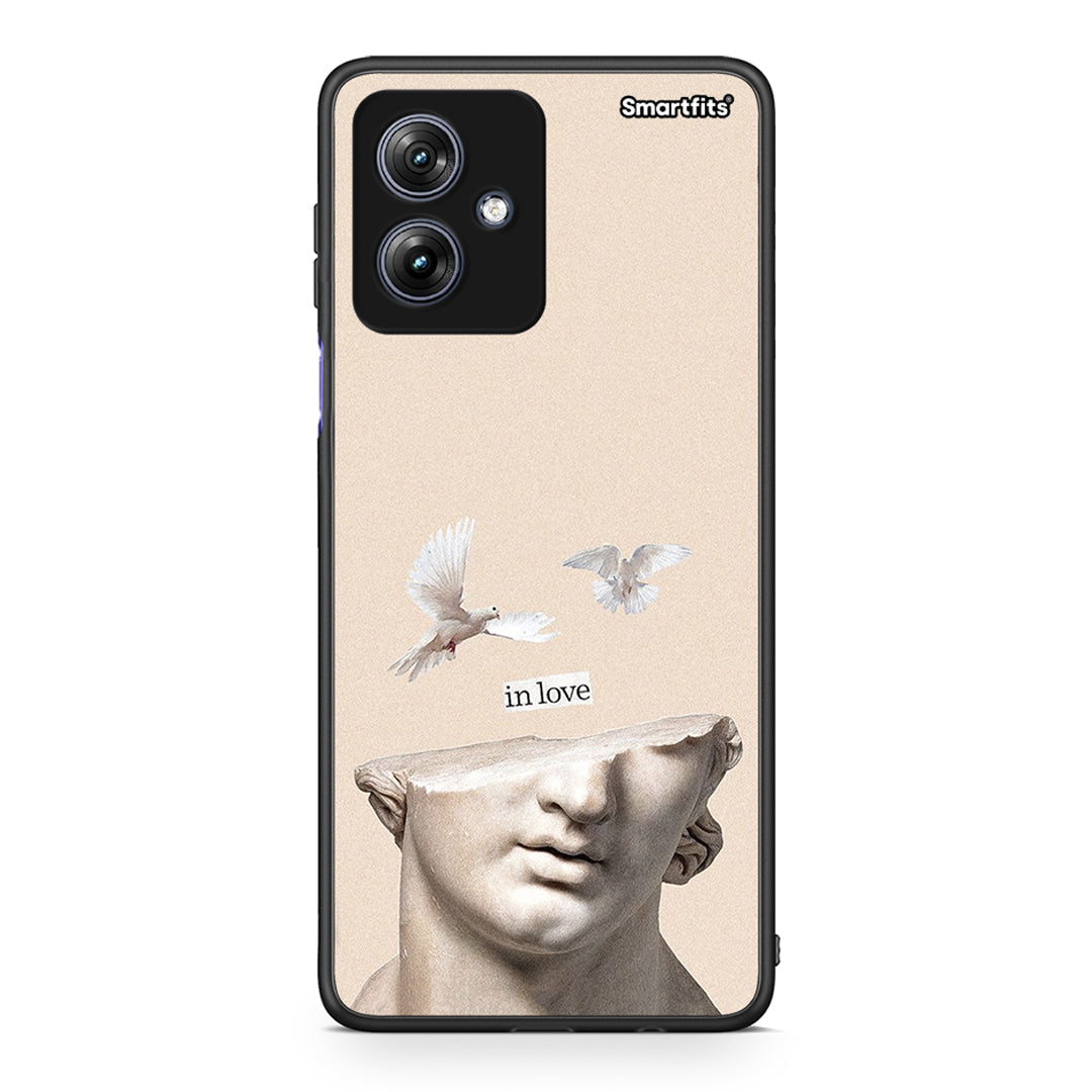 Motorola Moto G54 In Love θήκη από τη Smartfits με σχέδιο στο πίσω μέρος και μαύρο περίβλημα | Smartphone case with colorful back and black bezels by Smartfits