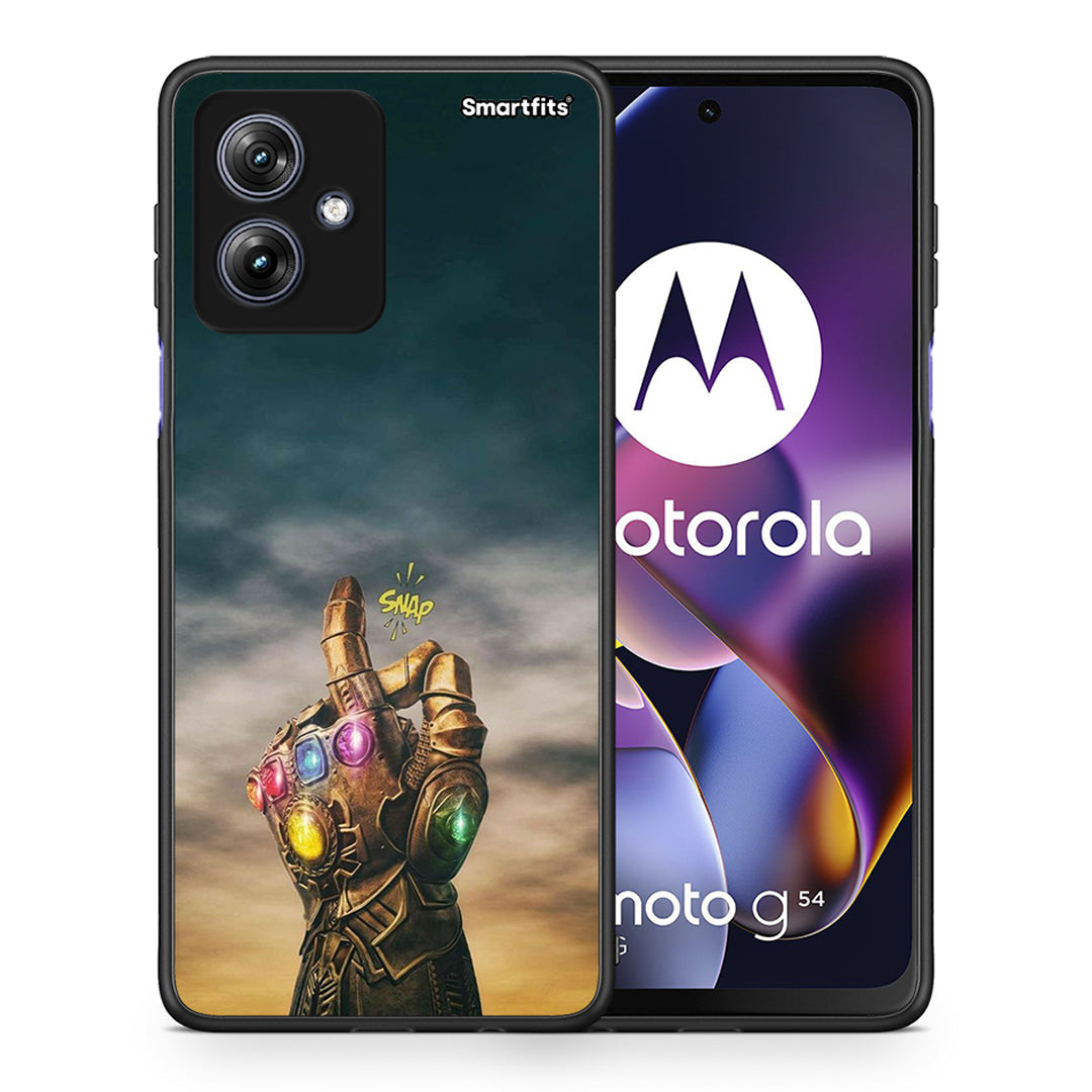 Θήκη Motorola Moto G54 Infinity Snap από τη Smartfits με σχέδιο στο πίσω μέρος και μαύρο περίβλημα | Motorola Moto G54 Infinity Snap case with colorful back and black bezels