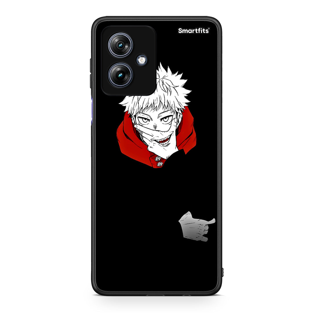 Motorola Moto G54 Itadori Anime θήκη από τη Smartfits με σχέδιο στο πίσω μέρος και μαύρο περίβλημα | Smartphone case with colorful back and black bezels by Smartfits