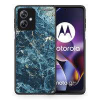 Thumbnail for Θήκη Motorola Moto G54 Marble Blue από τη Smartfits με σχέδιο στο πίσω μέρος και μαύρο περίβλημα | Motorola Moto G54 Marble Blue case with colorful back and black bezels