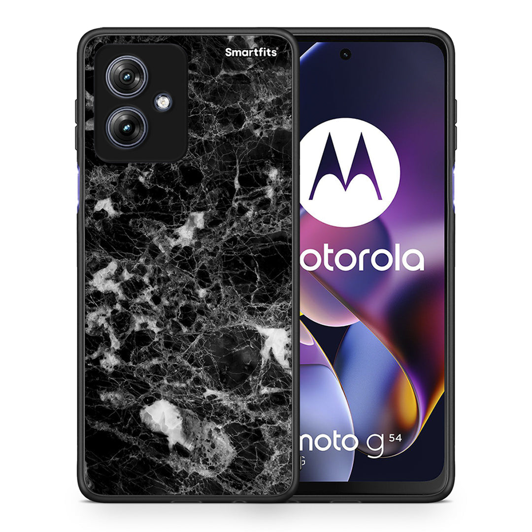 Θήκη Motorola Moto G54 Male Marble από τη Smartfits με σχέδιο στο πίσω μέρος και μαύρο περίβλημα | Motorola Moto G54 Male Marble case with colorful back and black bezels