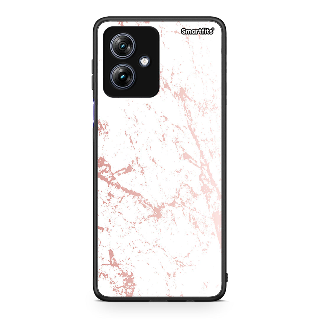 116 - Motorola Moto G54 Pink Splash Marble case, cover, bumper