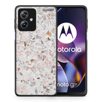 Thumbnail for Θήκη Motorola Moto G54 Marble Terrazzo από τη Smartfits με σχέδιο στο πίσω μέρος και μαύρο περίβλημα | Motorola Moto G54 Marble Terrazzo case with colorful back and black bezels