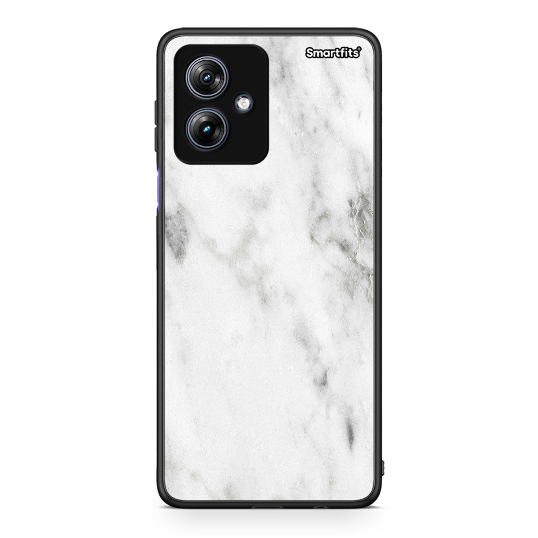 2 - Motorola Moto G54 White marble case, cover, bumper