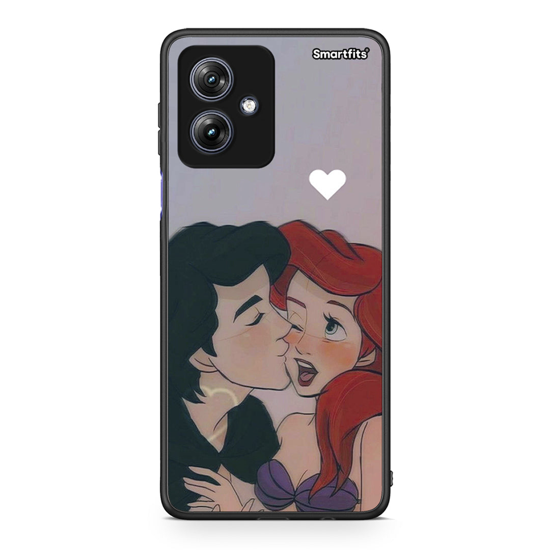 Motorola Moto G54 Mermaid Love Θήκη Αγίου Βαλεντίνου από τη Smartfits με σχέδιο στο πίσω μέρος και μαύρο περίβλημα | Smartphone case with colorful back and black bezels by Smartfits