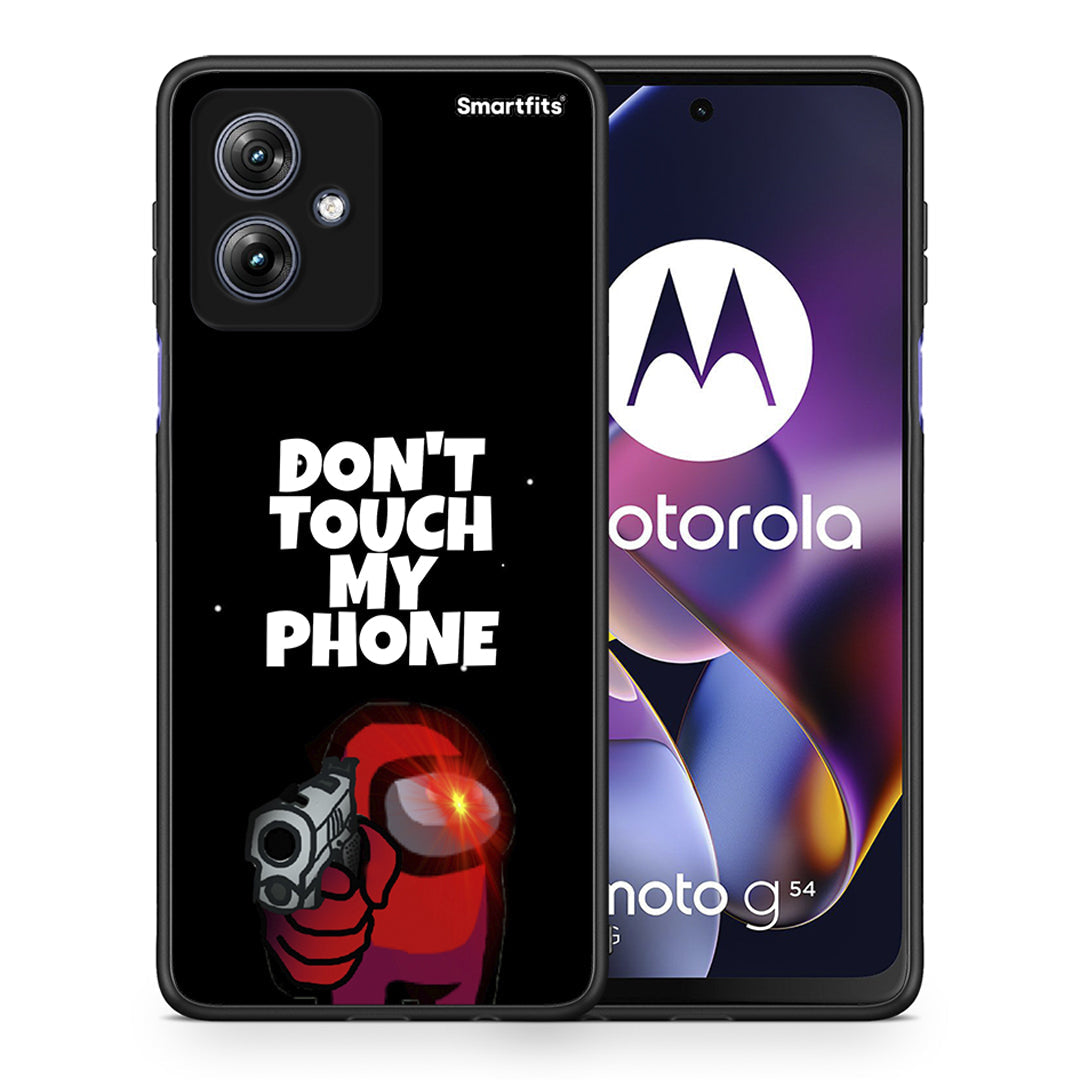 Θήκη Motorola Moto G54 My Phone από τη Smartfits με σχέδιο στο πίσω μέρος και μαύρο περίβλημα | Motorola Moto G54 My Phone case with colorful back and black bezels