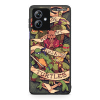 Thumbnail for Motorola Moto G54 Ninja Turtles θήκη από τη Smartfits με σχέδιο στο πίσω μέρος και μαύρο περίβλημα | Smartphone case with colorful back and black bezels by Smartfits