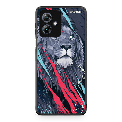 4 - Motorola Moto G54 Lion Designer PopArt case, cover, bumper